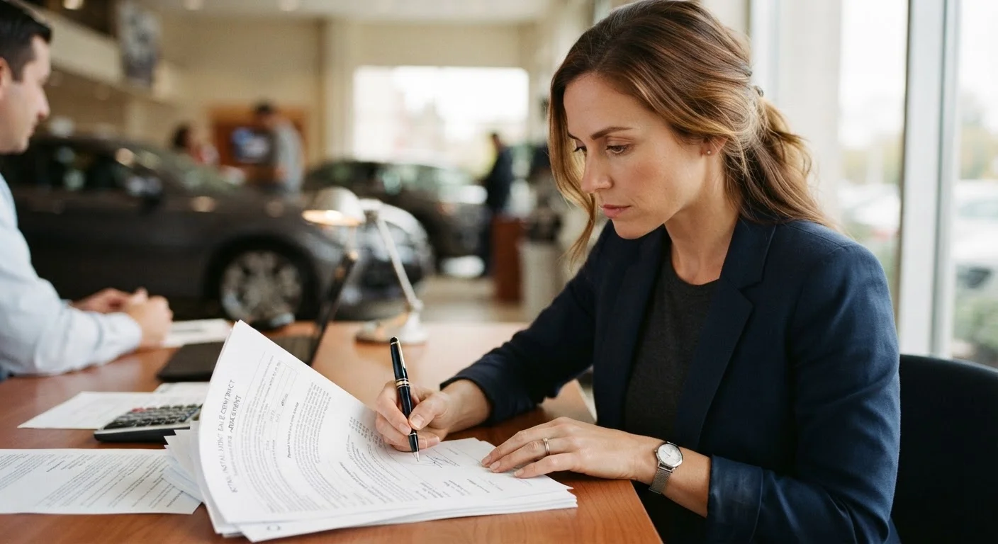 Before You Sign Anything at a Dealership, Check These Items