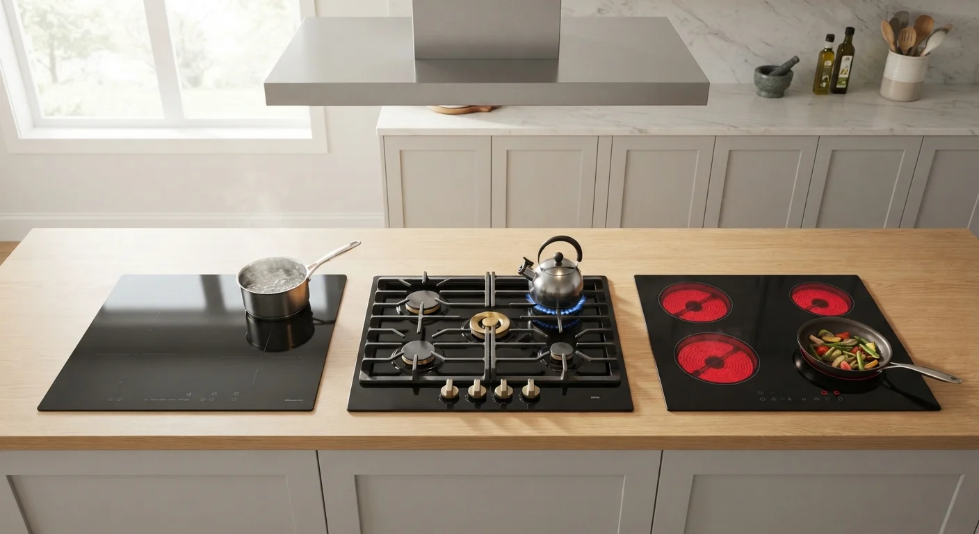 Induction vs Gas vs Electric Cooktops: A Practical Comparison for Home Cooks