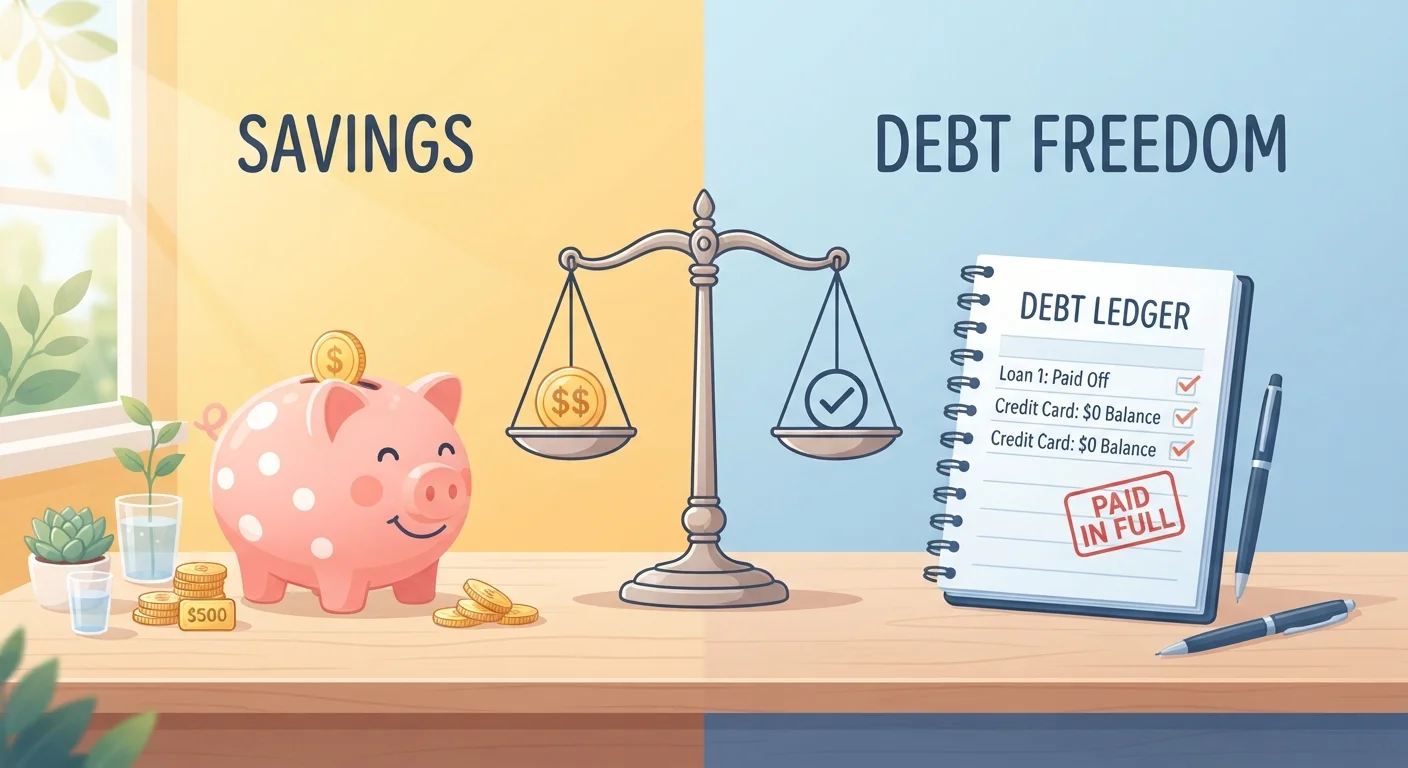 Saving While in Debt: Why You Don't Have to Choose One Over the Other